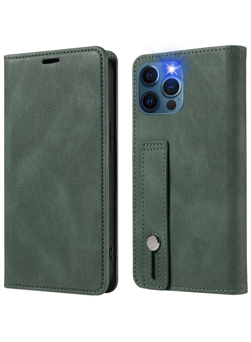 Loquat Suitable For iPhone Solid Color Flip Type Anti-fall Mobile Phone  Case - Image 1