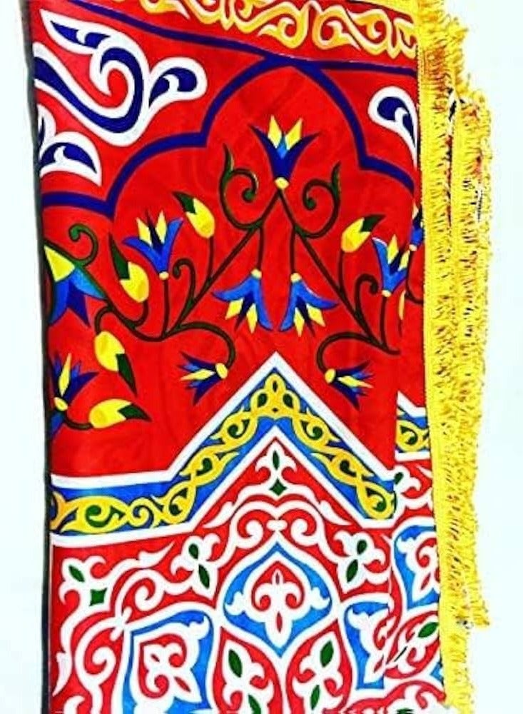 مفرش قماش خيامي- أحمر