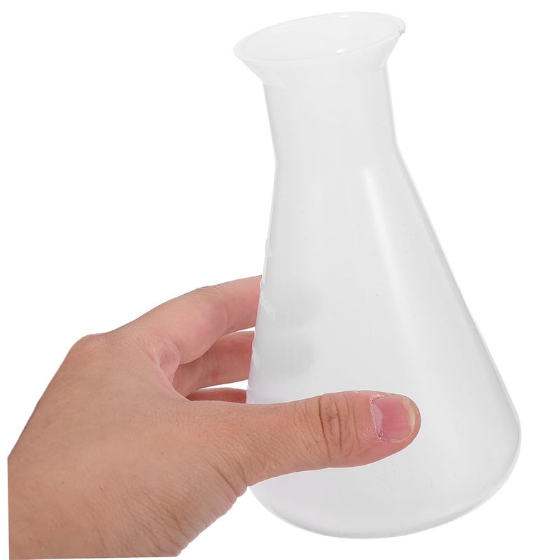 VALICLUD 2pcs 500ml Plastic Wide Mouth Erlenmeyer Flasks for Laboratory Chemistry Experiment Mixing - Image 3