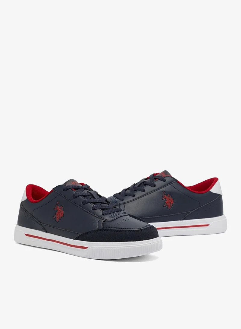 U.S. Polo Assn. Dark Blue Men's Navy Low-Top Sneakers - Lightweight Shoes Lace-Up Design, Comfortable for Everyday Outfits for Men | Best Price UAE