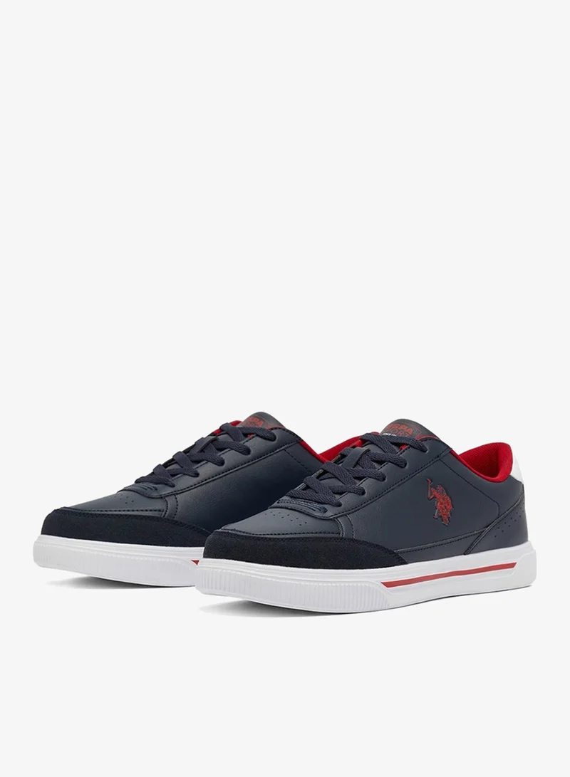 U.S. Polo Assn. Dark Blue Men's Navy Low-Top Sneakers - Lightweight Shoes Lace-Up Design, Comfortable for Everyday Outfits for Men | Best Price UAE