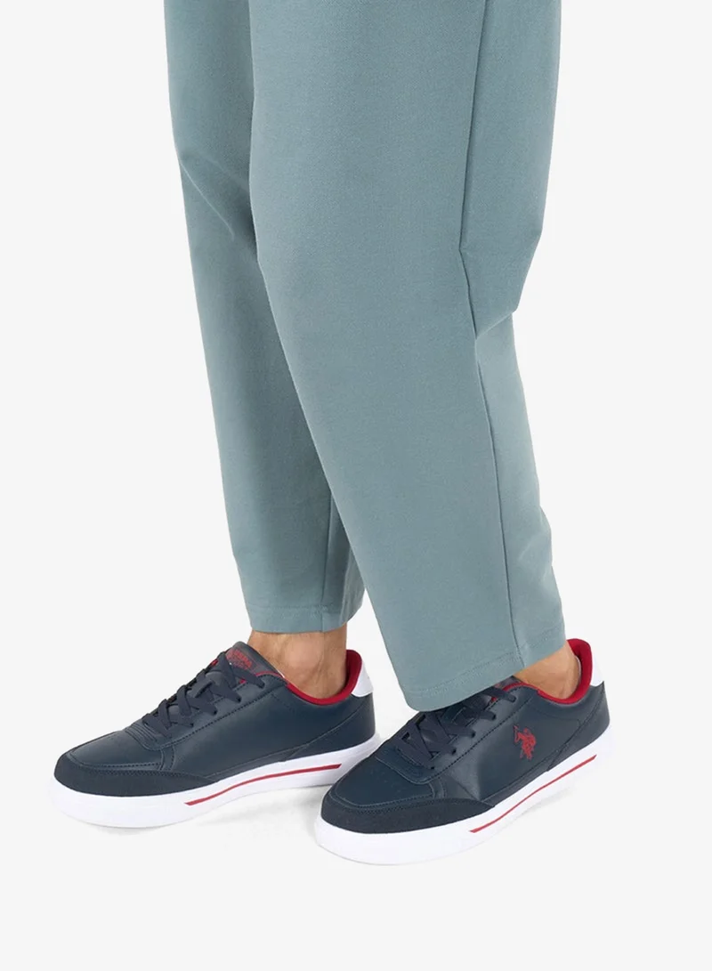 U.S. Polo Assn. Dark Blue Men's Navy Low-Top Sneakers - Lightweight Shoes Lace-Up Design, Comfortable for Everyday Outfits for Men | Best Price UAE