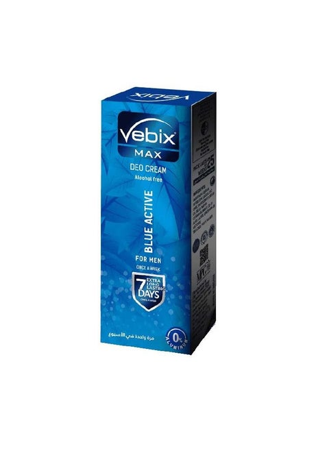 Vebix deodorant cream max Blue Active for men 25ml