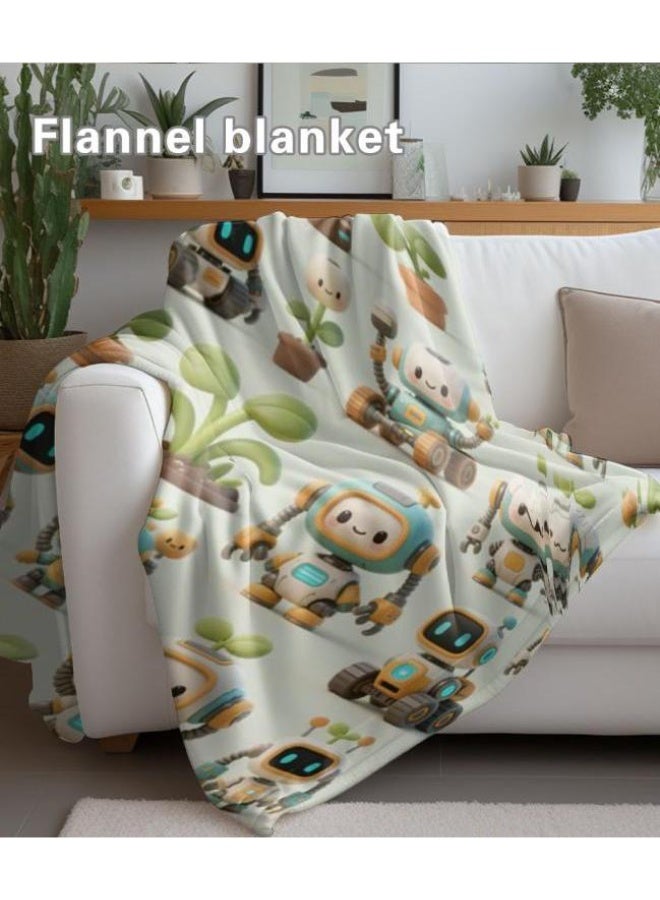 عام بطانية رقيقة من الفانيلا الكرتونية للأطفال والرضع (دافئة ومريحة، ومناسبة للنوم والألعاب) 70 سم * 100 سم - Image 3