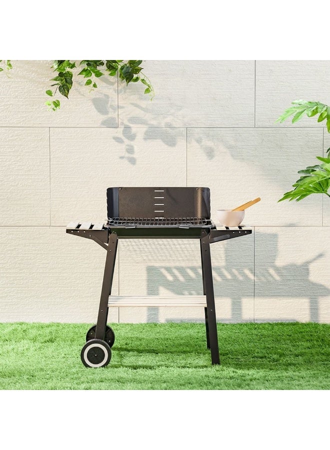 DANUBE HOME Inferno Portable Charcoal Grill BBQ - Large Metal Outdoor Grill for Camping & Garden - Size: 103 x 45 x 87 cm - Ideal for DIY BBQ Adventures - Image 2