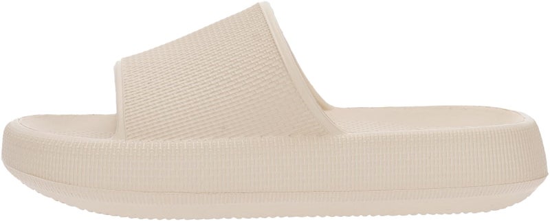 BRONAX Pillow Slippers for Women and Men | House Slides Shower Sandals | Cushioned Thick Sole 40-41 Khaki - Image 3