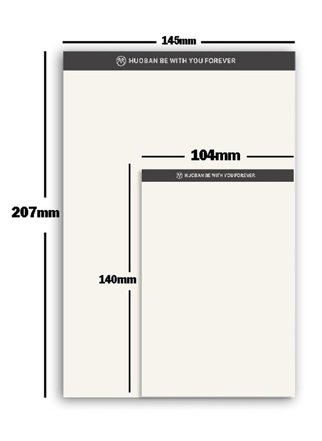 Notepad Set,Notebook,2 Blank Notebooks,70 Sheets Per Book