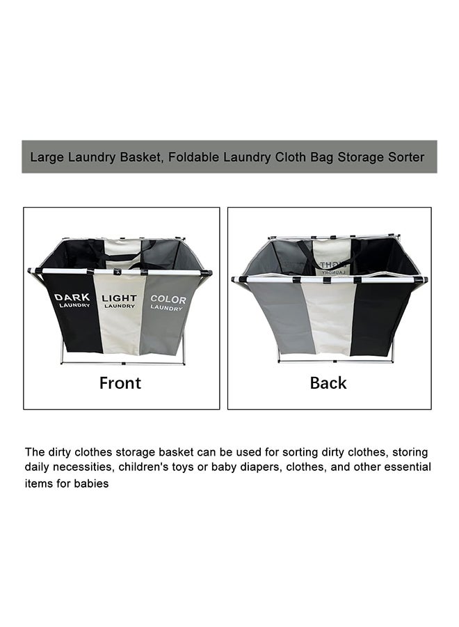 SKY-TOUCH Foldable Large Capacity Laundry Basket Clothes Storage - Image 3