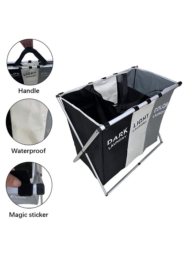 SKY-TOUCH Foldable Large Capacity Laundry Basket Clothes Storage - Image 2