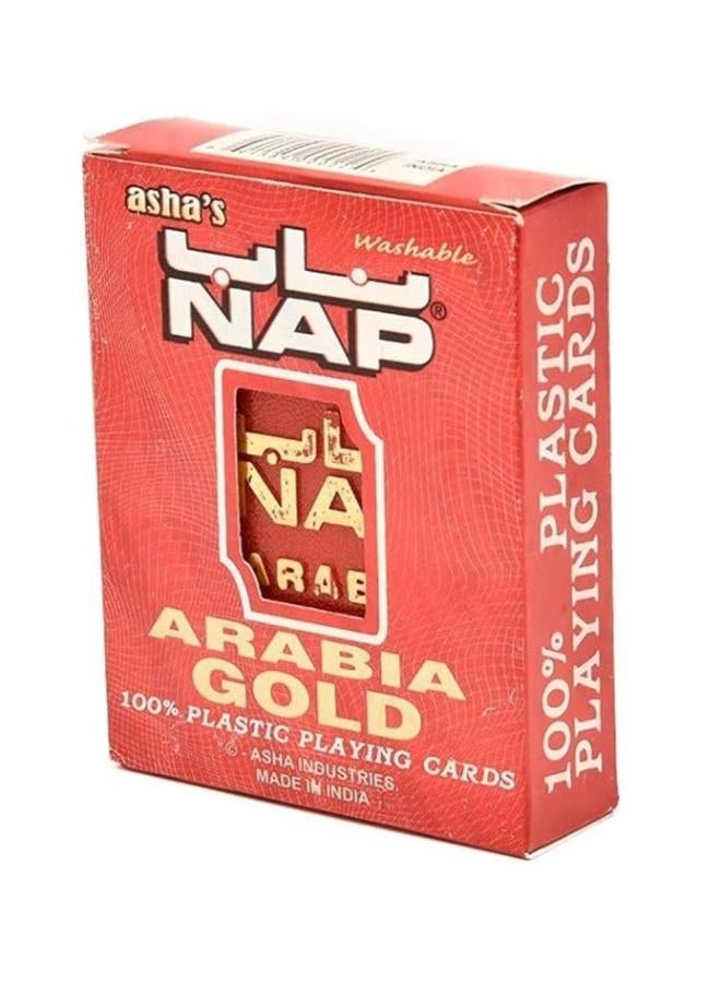 Nap Arabia Plastic Playing Cards – Durable, Waterproof Deck for Family Games - Image 1