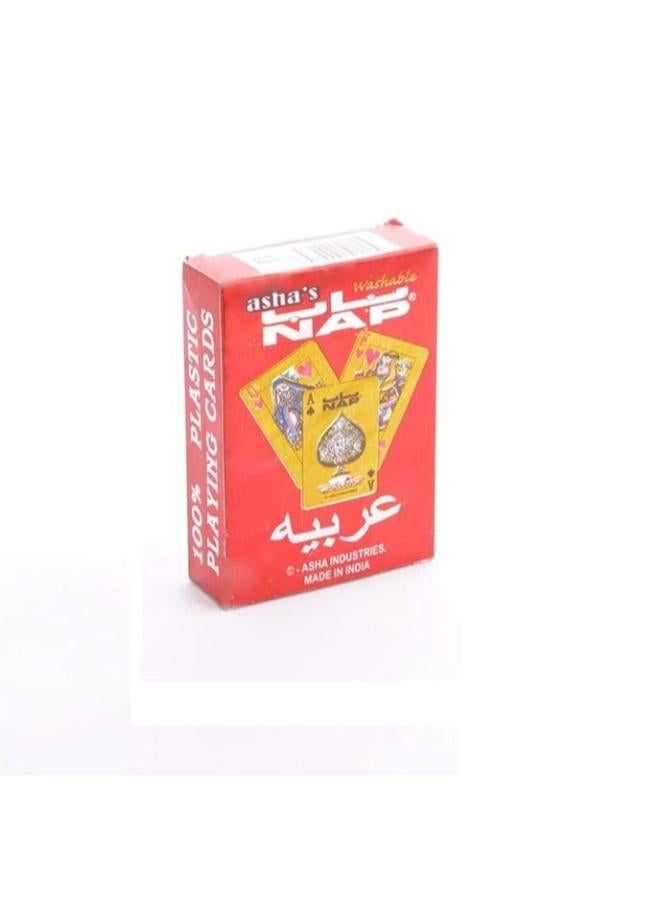 Nap Arabia Plastic Playing Cards – Durable, Waterproof Deck for Family Games - Image 3