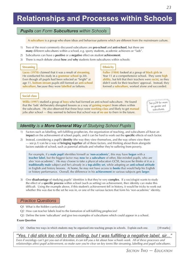 null - Coordination Group Publications Ltd (CGP) A-Level Sociology: AQA Year 1 & AS Complete Revision & Practice - Image 1