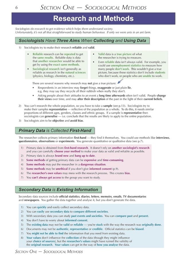 null - Coordination Group Publications Ltd (CGP) A-Level Sociology: AQA Year 1 & AS Complete Revision & Practice - Image 1