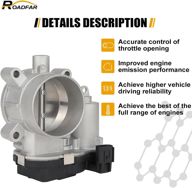 ROADFAR جسم الخانق الكهربائي ROADFAR - متوافق مع موديلات كرايسلر، دودج، فيات، وجيب - Image 3