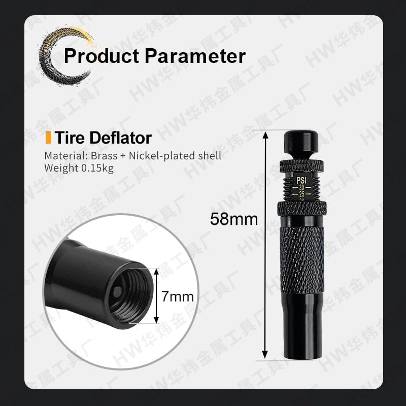 4 Pcs,Adjustable Auto-Stop Tire Deflator Valve Kit (10-30 PSI) Screw-on Tyre Air Down Tool for Offroad 4x4,Adjustable for Vehicles, Motorcycle, Car, Truck - Image 3