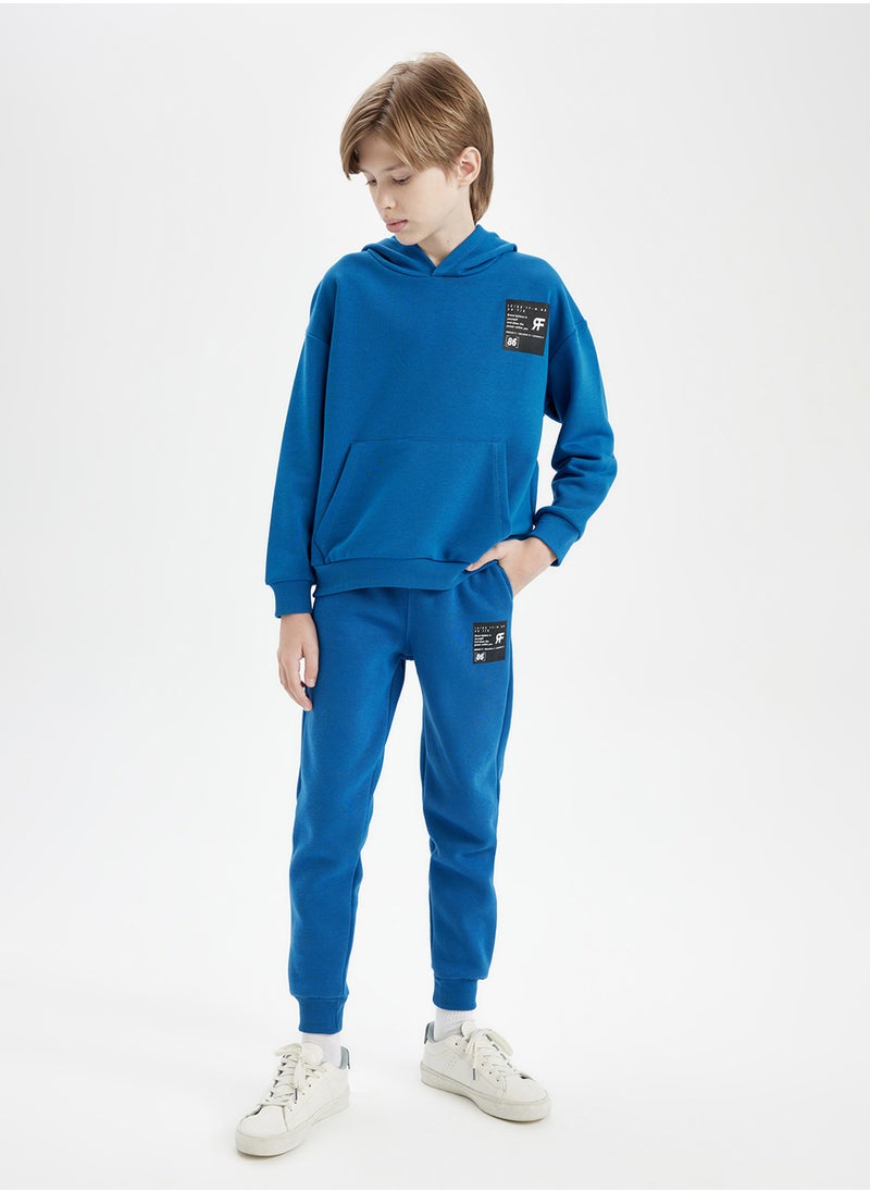 DeFacto Woven Label Detailed Elasticated Cuffed Jogger School Pants With Pockets  - Image 2