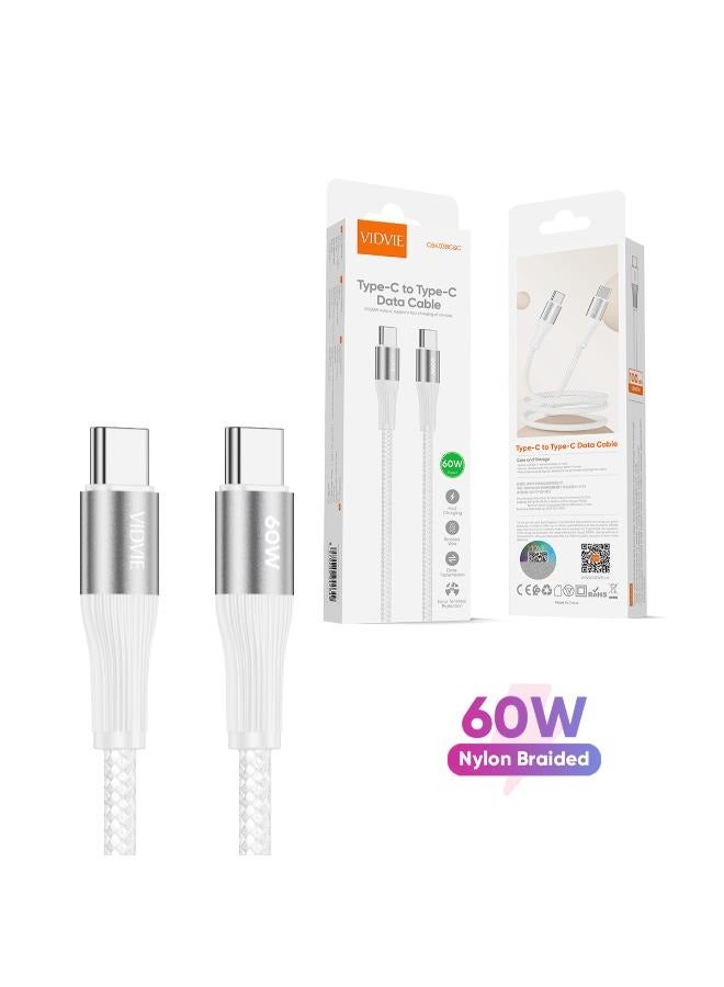 Vidvie Data Cable CB4038C&C Type-C to Type-C Data Cable - Image 1