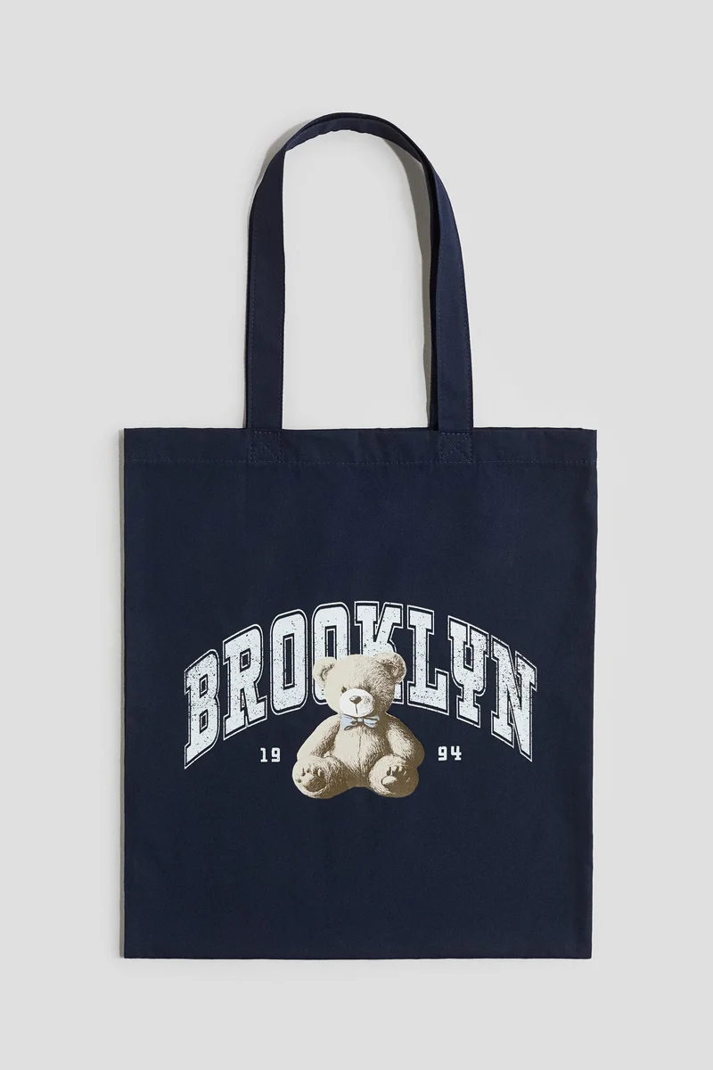 H&M Printed canvas tote bag