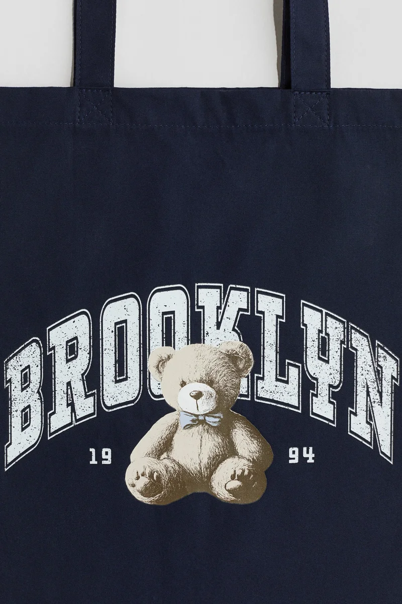 H&M Printed canvas tote bag
