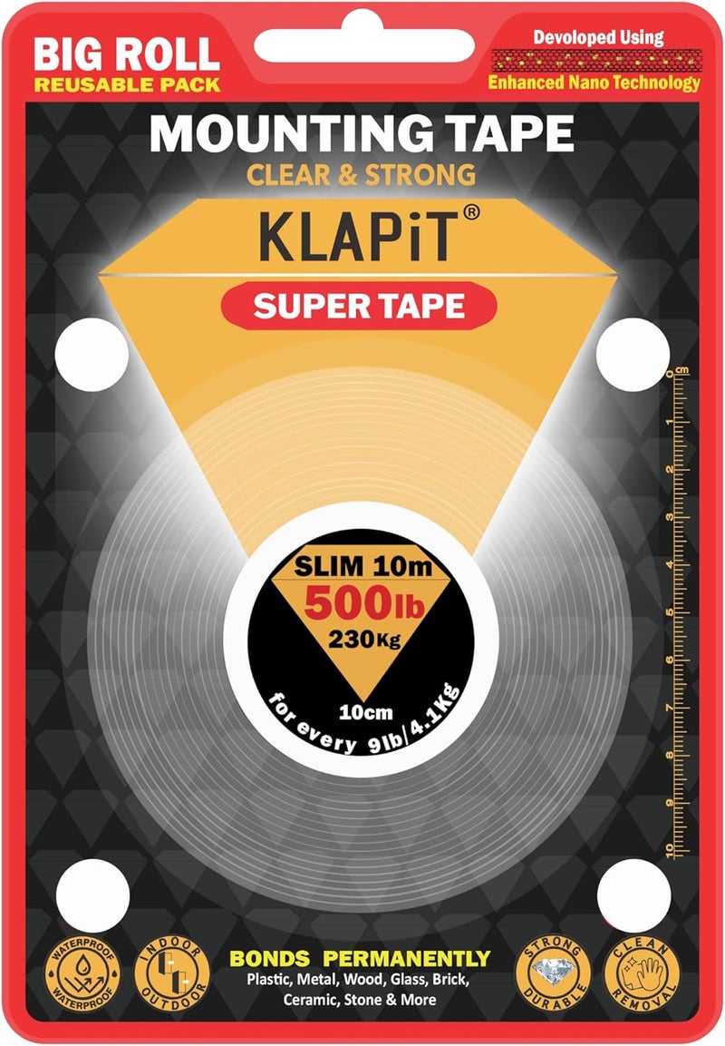 KLAPiT Super Tape - Heavy Duty Double Sided Mounting Tape - Image 1