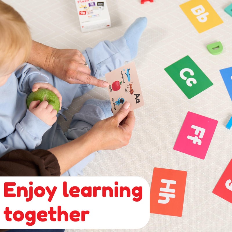 learnworx بطاقات تعليمية للأطفال | بطاقات فلاش للحروف والأرقام والأبجدية والحيوانات وألوان الكلمات | بطاقات كبيرة مثالية لرياض الأطفال | بطاقات فلاش من 12 شهرًا إلى 5 سنوات - Image 4