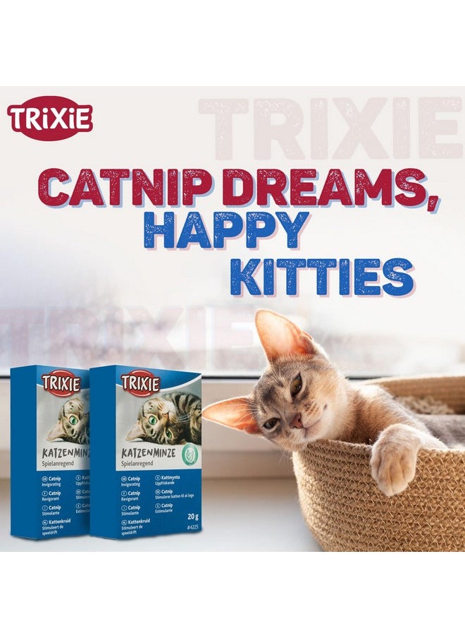 Trixie - Trixie Premium Catnip for Cats, Natural Catnip Encourages Playful Behaviour in Cats, Can be Used on Toys and Scratch Post to Engage Your Cats - 20 gm (Pack of 4) - Image 1
