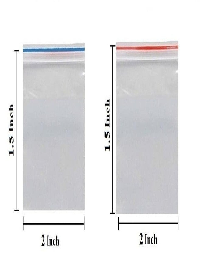 RAMYA® Multi Purpose Re-Usable Transparent Zip Lock Storage Bags (1.5X2 Inches-1200 Pcs.) - Image 2
