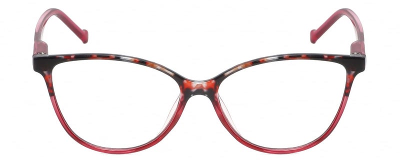 Calabria MDR8004 Womens Cat Eye Reading Glasses +0.75 Pink Crystal Tortoise Trendy Designer Ladies Readers Cateye Eyeglasses - Image 2