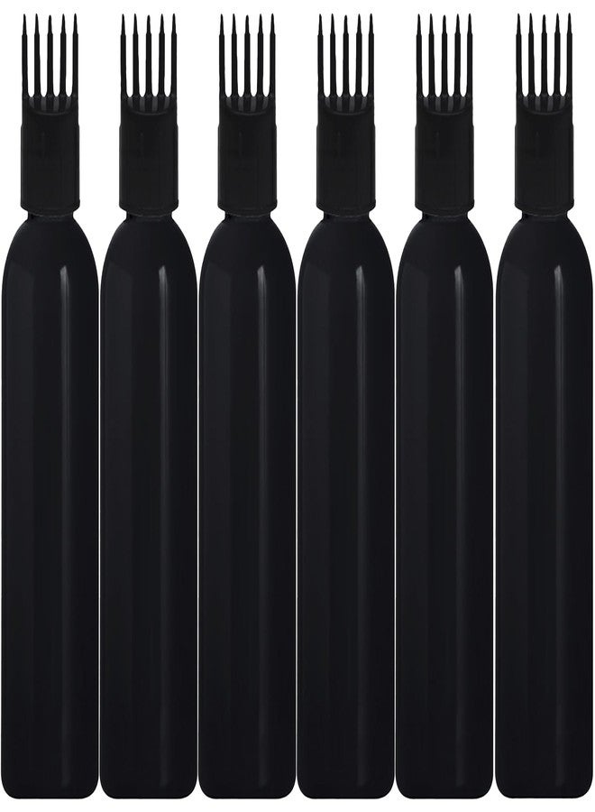 زجاجة توزيع زيت الشعر والشامبو والأدوية من ماديا، سعة 100 مل، مزودة بمشط أسود، عبوة من 6 قطع. - Image 1