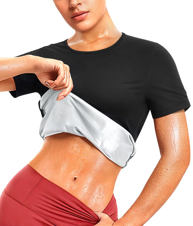 Junlan Waist Trainer Vest Women - Sweat Waist Trainer for Women Working Out Sweat Vest(Silver,Large) - Image 1