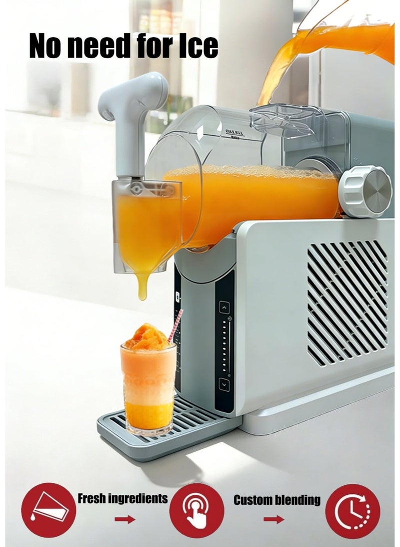 JoyousSto Slushie Machine No Ice Needed,Slushy Machine for Home,Soft Serve Ice Cream Machine with 5 Preset Programs,Auto-Clean,Frozen Drink Machine,White - Image 3