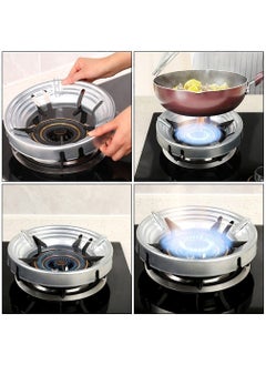 LIQUAZO Gas Stoves Pack Of 4 Gas Saver Burner Stand Gas Chula Burner Gas Saver Stand Jali Ring Fire Windproof Energy Saving LIQUAZOGREY Pack of 3  - Image 3