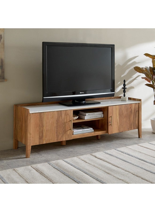 Home Box وحدة تلفاز من الرخام بطول 1.6 متر لمشاهدة التلفزيونات حتى 70 بوصة 50 × 160 × 40 سم - Image 1