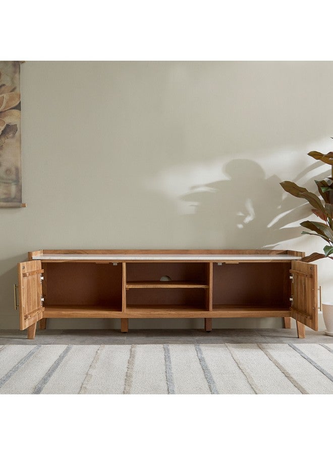 Home Box وحدة تلفاز من الرخام بطول 1.6 متر لمشاهدة التلفزيونات حتى 70 بوصة 50 × 160 × 40 سم - Image 4