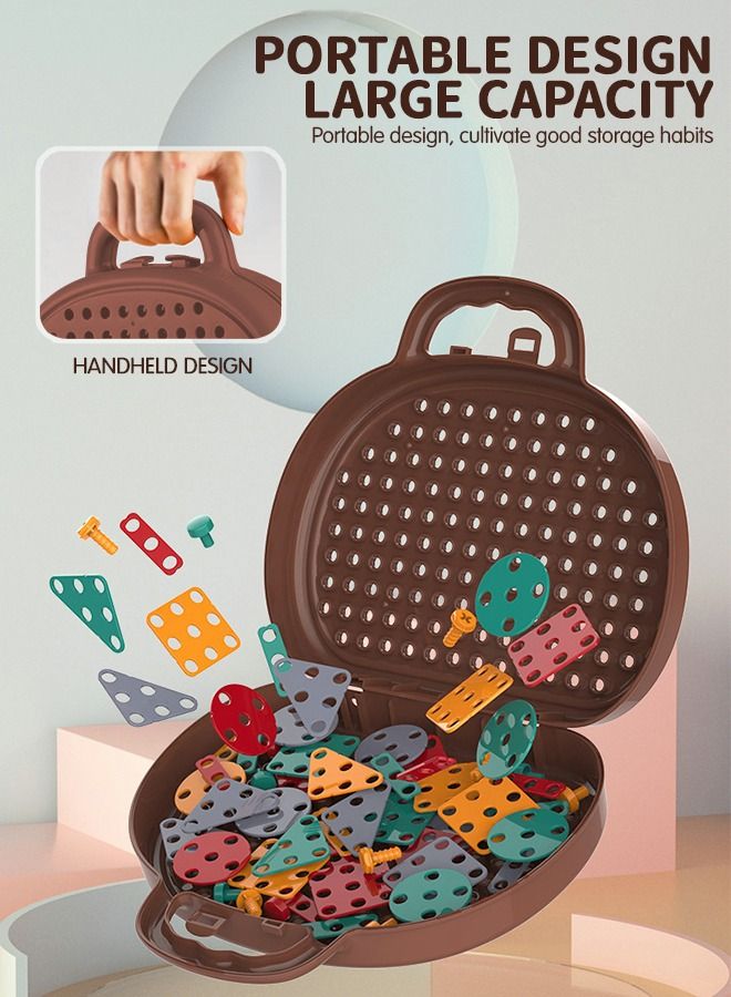 Loquat 329 PCS Educational Construction Toys with Electric Drill Building Creative Puzzle Kit 2D 3D Blocks Games Tool Kits Develop Fine Motor Skills - Image 3