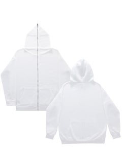 Generic Solid Color Mens Hooded Sweatshirt Blank Cardigan Zippered Hooded Top Training Suite Sport Shoes And Bag Set From China White 