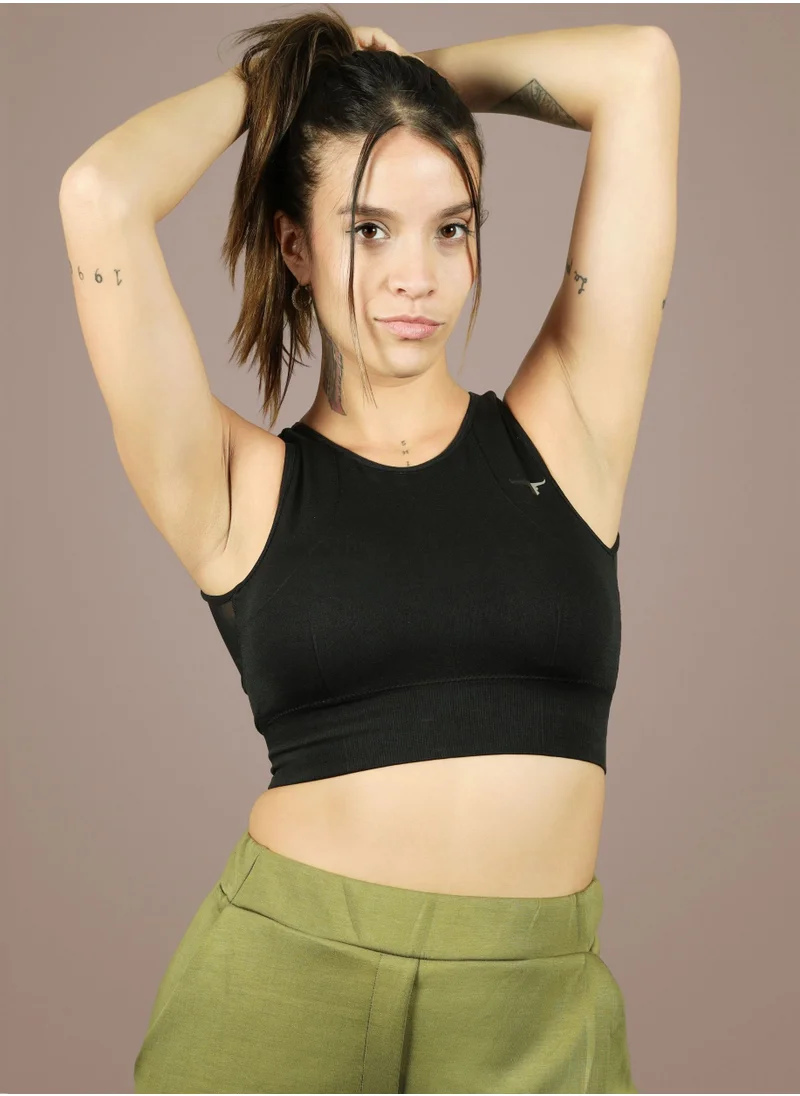 THUGFIT BlazeCraze Compression Sports Bra - Black