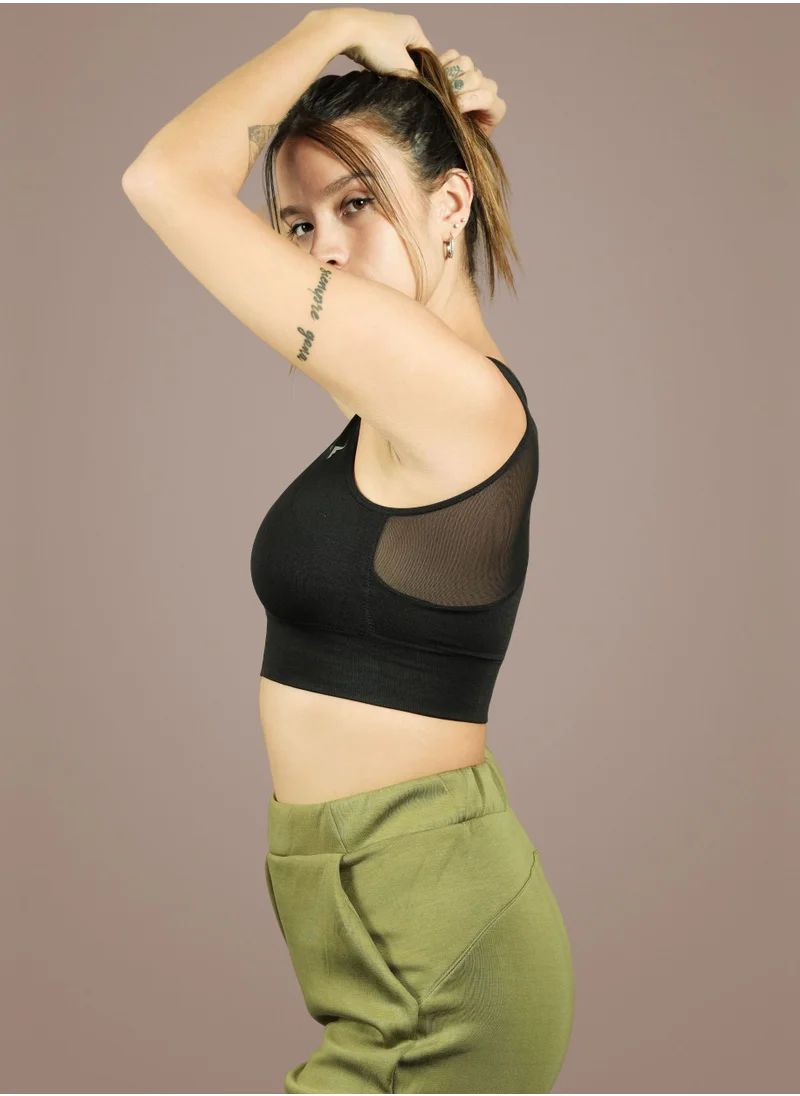 THUGFIT BlazeCraze Compression Sports Bra - Black