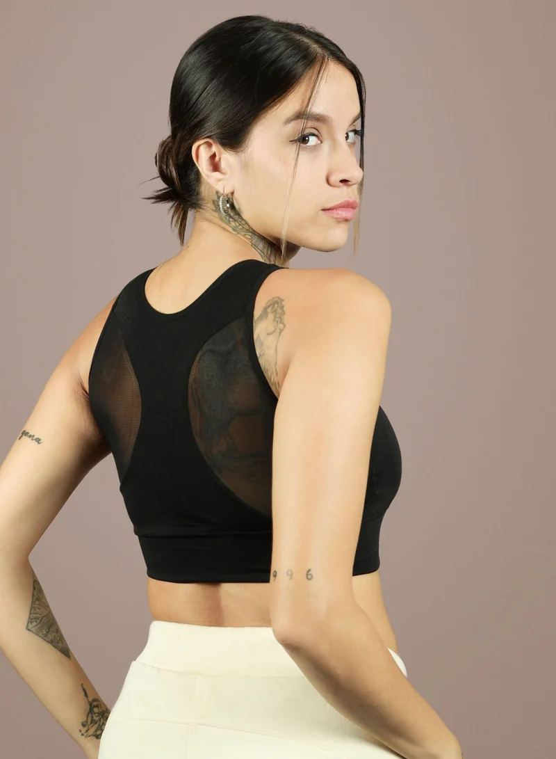 THUGFIT BlazeCraze Compression Sports Bra - Black