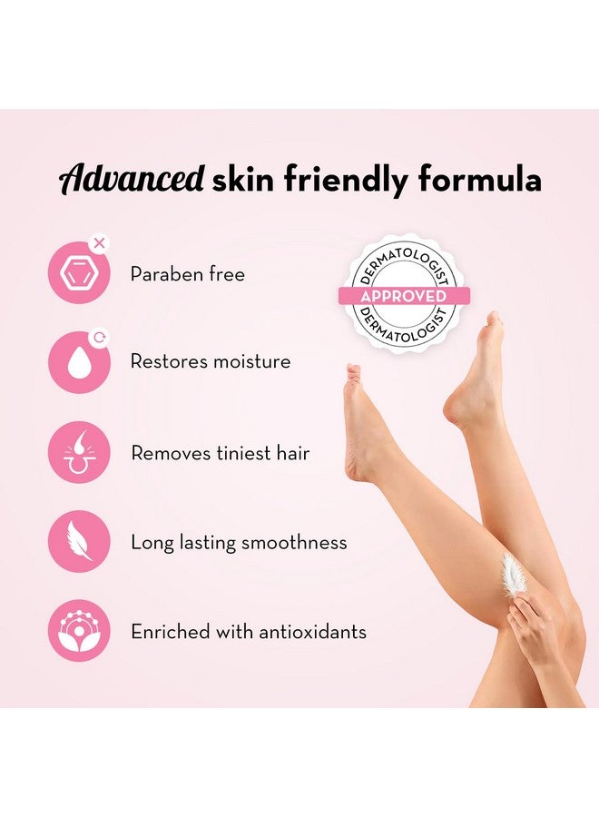 Plush Hair Removal Cream 50G For Women | All Skin Types With Aloe Vera & Honey | Suitable For Hands Underarms Legs & Bikini Line With Longlasting Smoothness |Parabenfree Helps Nourish & Sooth Skin - Image 4