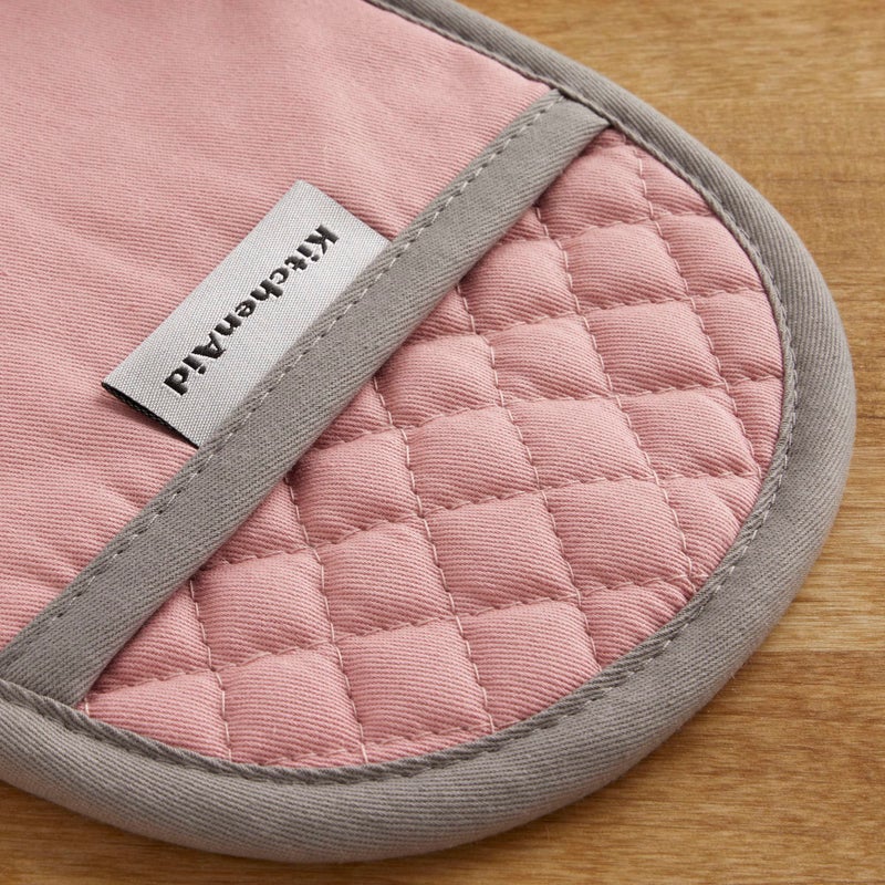 KitchenAid Asteroid Pot Holder 2-Pack Set  Dried Rose  6.5""x10"" - Image 3