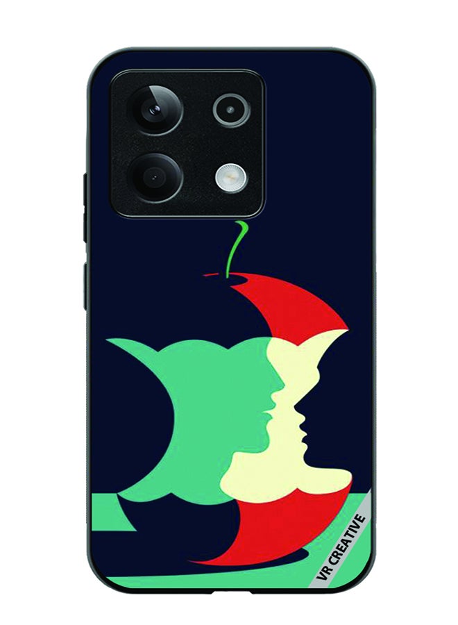 VR CREATIVE Protective Case Cover For Xiaomi Poco X6 Eaten Apple Design Multicolour - Image 1