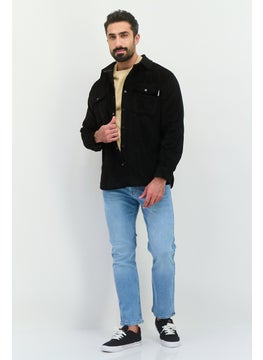 Sovereign Code Men Corduroy Jacket Shirt, Black  - Image 4