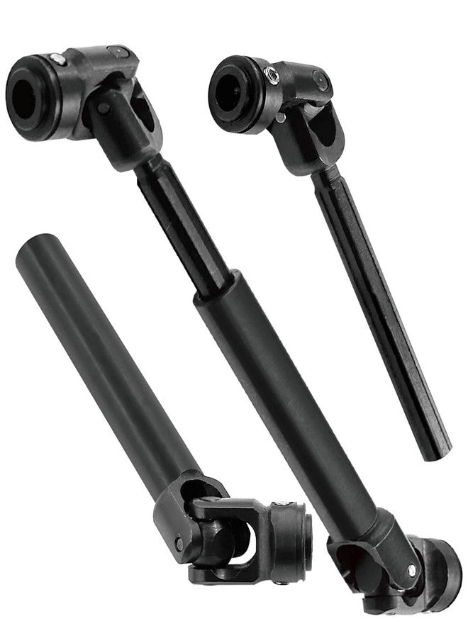 RCHuiWow Universal Drive Shaft(95-137MM) Upgrades Part for 1/10 SCX10 II Red cat D90 Gen7/Pro GEN8 RC 4WD,Harden Steel #45 RC Driveshafts,2PCS,Black - Image 1