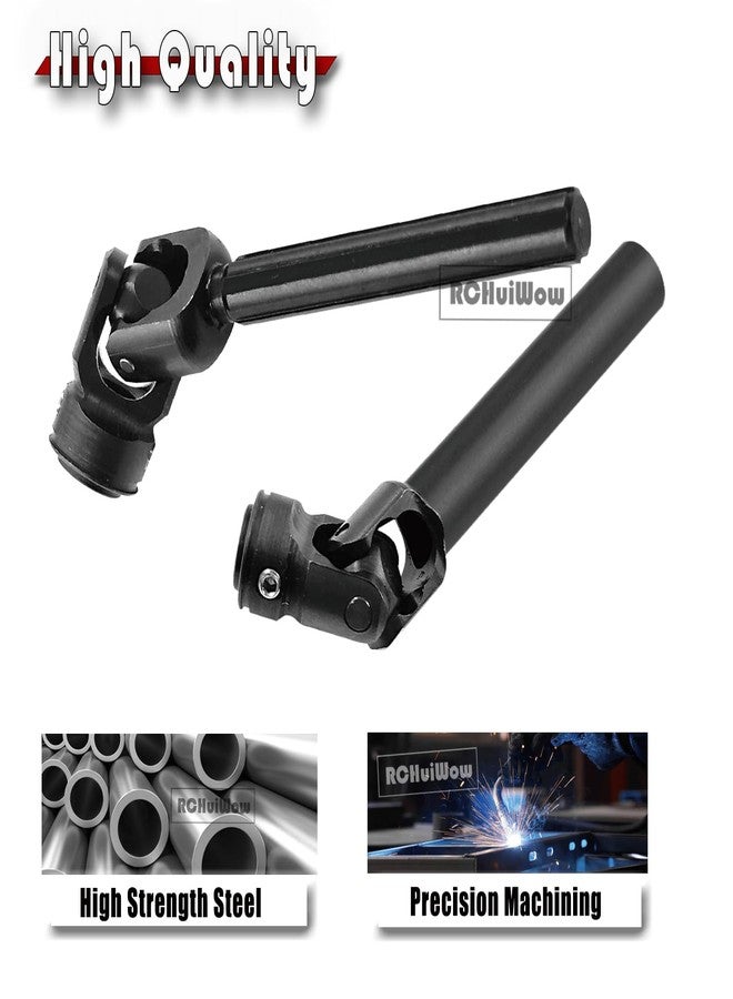 RCHuiWow Universal Drive Shaft(95-137MM) Upgrades Part for 1/10 SCX10 II Red cat D90 Gen7/Pro GEN8 RC 4WD,Harden Steel #45 RC Driveshafts,2PCS,Black - Image 3