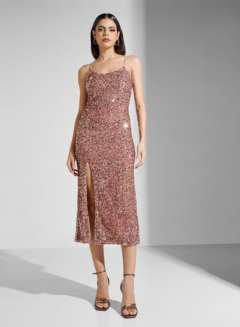 Ella Limited Edition Sequin Slip Dress - Image 1