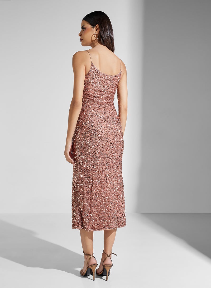 Ella Limited Edition Sequin Slip Dress - Image 2