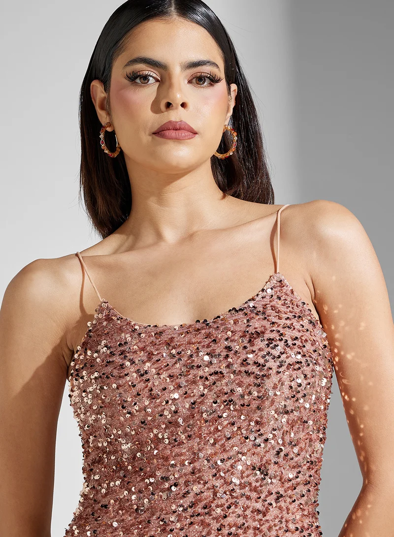 Ella Limited Edition Sequin Slip Dress