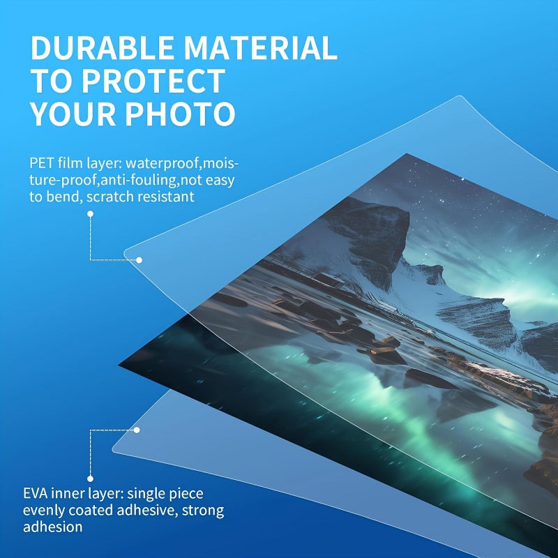 100 Sheets Clear Thermal Laminating Pouches 2.64x3.82 Inch 60Mic - Image 4