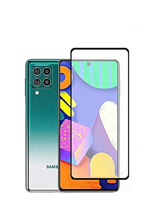 IAF Samsung Galaxy M62 / F62 Screen Protector Glass Full Glue Edge-To-Edge Screen Protector For Samsung Galaxy M62 / F62 Black 